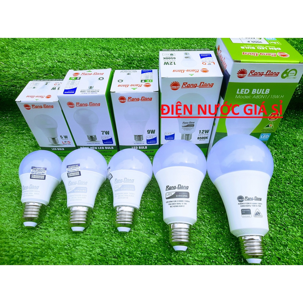 Bóng Đèn Led Buld Tròn Rạng Đông 5W 9W 12W 15W 20W Chính Hãng