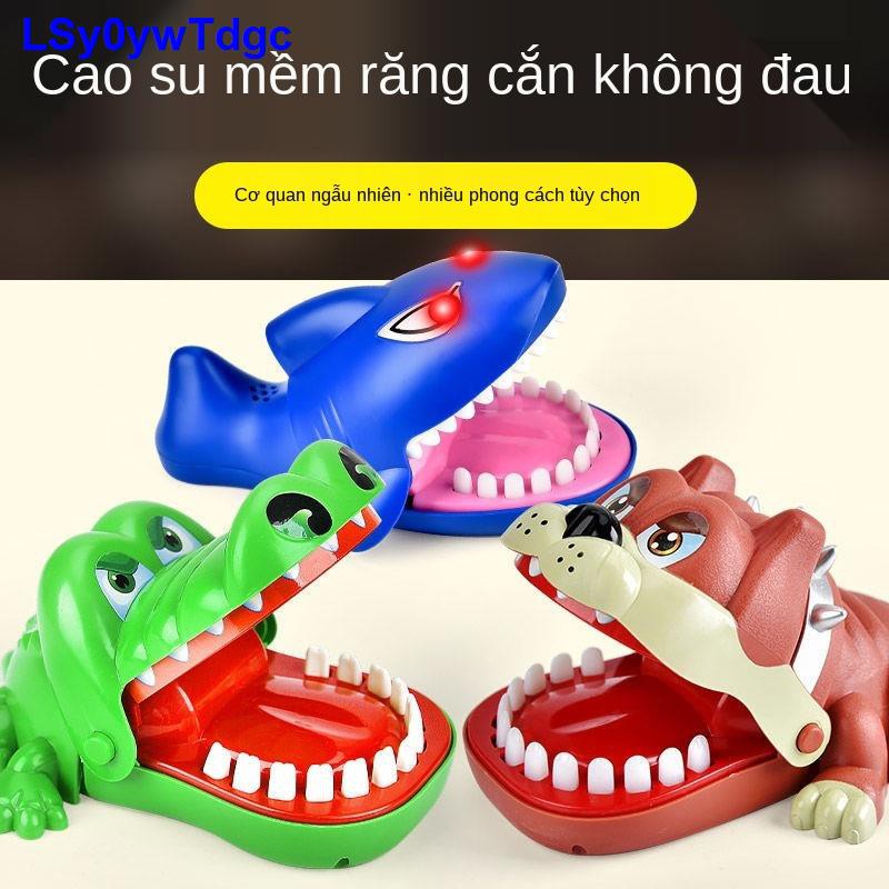 Cá sấu Cắn ngón tay mập Đồ chơi dành cho trẻ em Trò cha mẹ và con Cướp biển Xô giải nén Chú chó lừa bịp [Đăng v