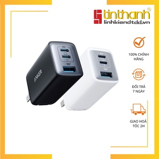 Cốc sạc anker a2667 powerport iii port 65w 3 cổng sạc được cho laptop vs mac