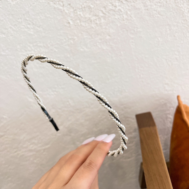 Băng Đô Cài Tóc Đính Ngọc Trai Phong Cách Pháp Cổ Điển 52167