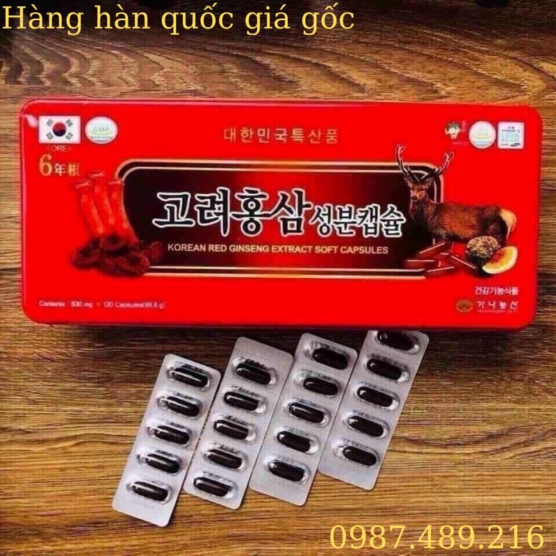 Đạm Sâm Nhung Hươu Hàn Quốc - hộp 120 viên