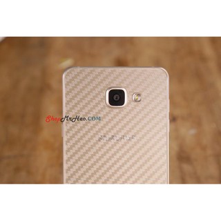 3 Miếng Dán Full Mặt Sau Lưng 3D Carbon Samsung A5 A7 2016
