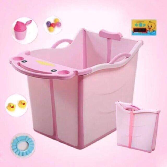 Bồn tắm nhựa tre con