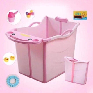 Bồn tắm nhựa tre con