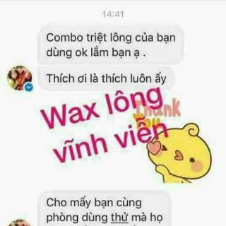 Triệt lông cùng combo wax + mỡ