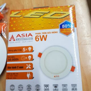 Đèn LED Panel tròn siêu mỏng 6W ASIA