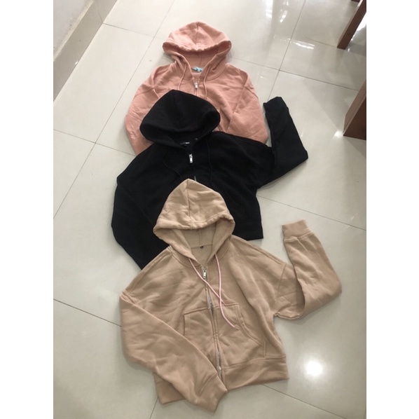 Áo hoodies nữ xuất dư xịn có khoá kéo | BigBuy360 - bigbuy360.vn