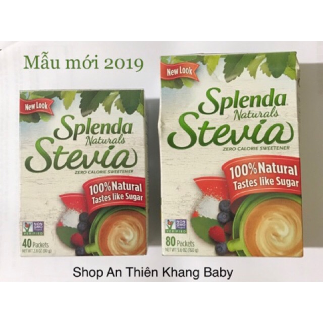 Đường ăn kiêng Splenda Stevia Naturals cao cấp dành cho người ăn kiêng