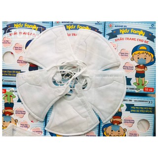10 Hộp  Khẩu Trang Em Bé Khánh An Dành Cho Bé Dưới 10 Tuổi (Hộp 10 cái)