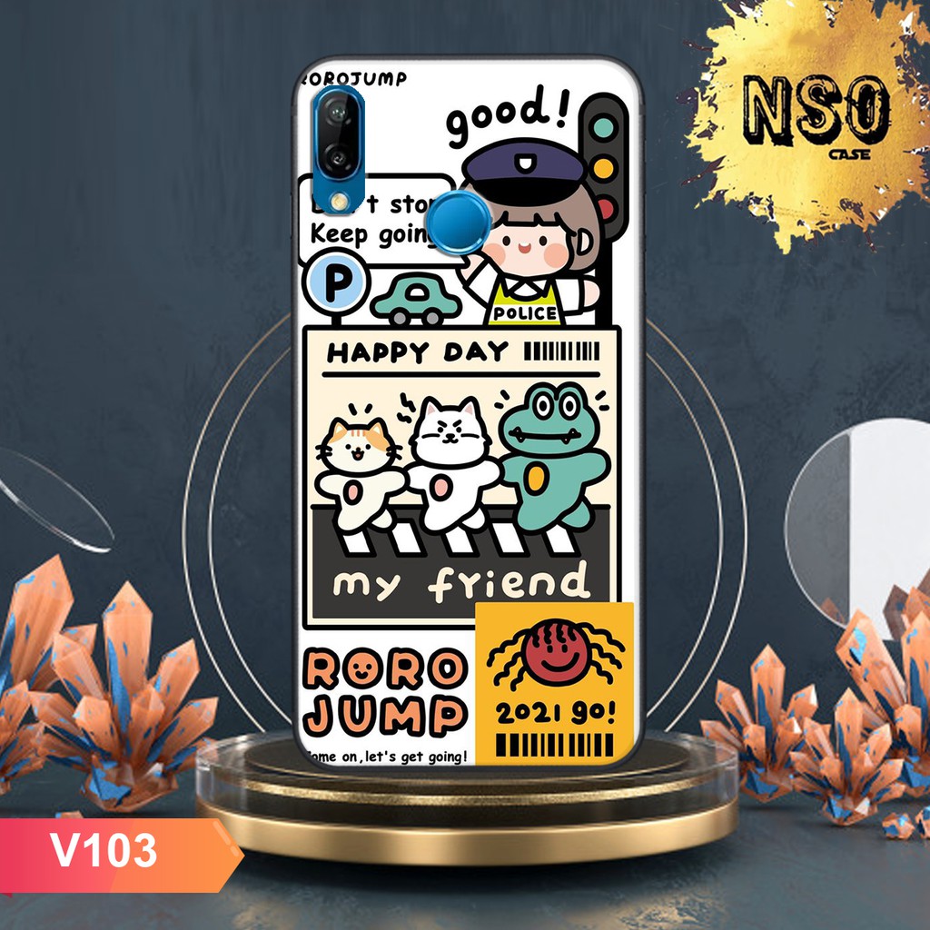 Ốp Lưng Huawei Nova 3- Nova 3e- Nova 3i In Hình Roro Jump Siêu Cute