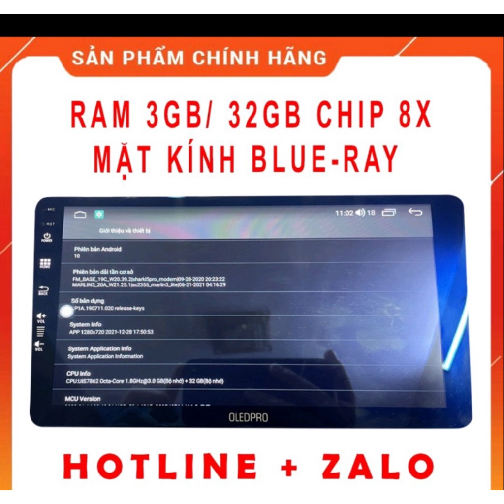 Màn Hình DVD Android Ô Tô OLED PRO X4s Tích Hợp Camera 360 9 inch Ram 4-32 Chip 8 Nhân