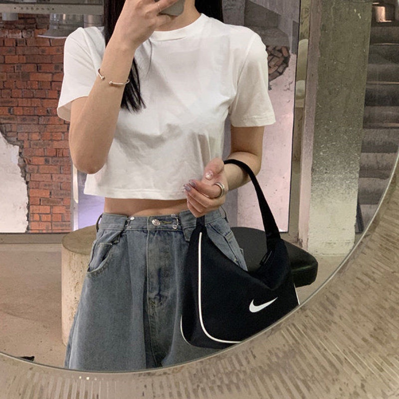 Áo Thun Trắng 100% cotton Tay Ngắn Dáng Rộng Phong Cách Thời Trang Hàn Quốc 2022