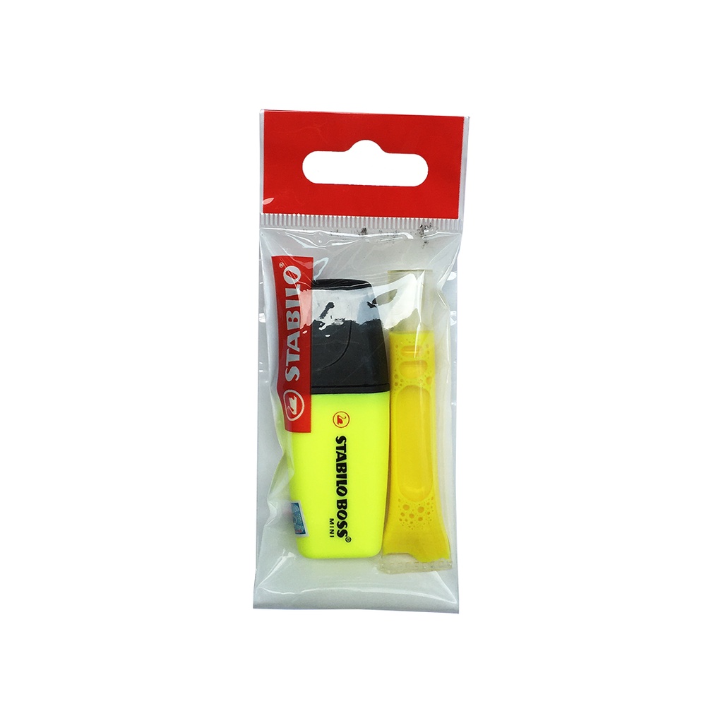 Bộ 1 Cây Bút Dạ Quang STABILO BOSS MINI HL07-C1 (Vàng, Xanh lá, Cam, Xanh dương, Hồng)+ruột