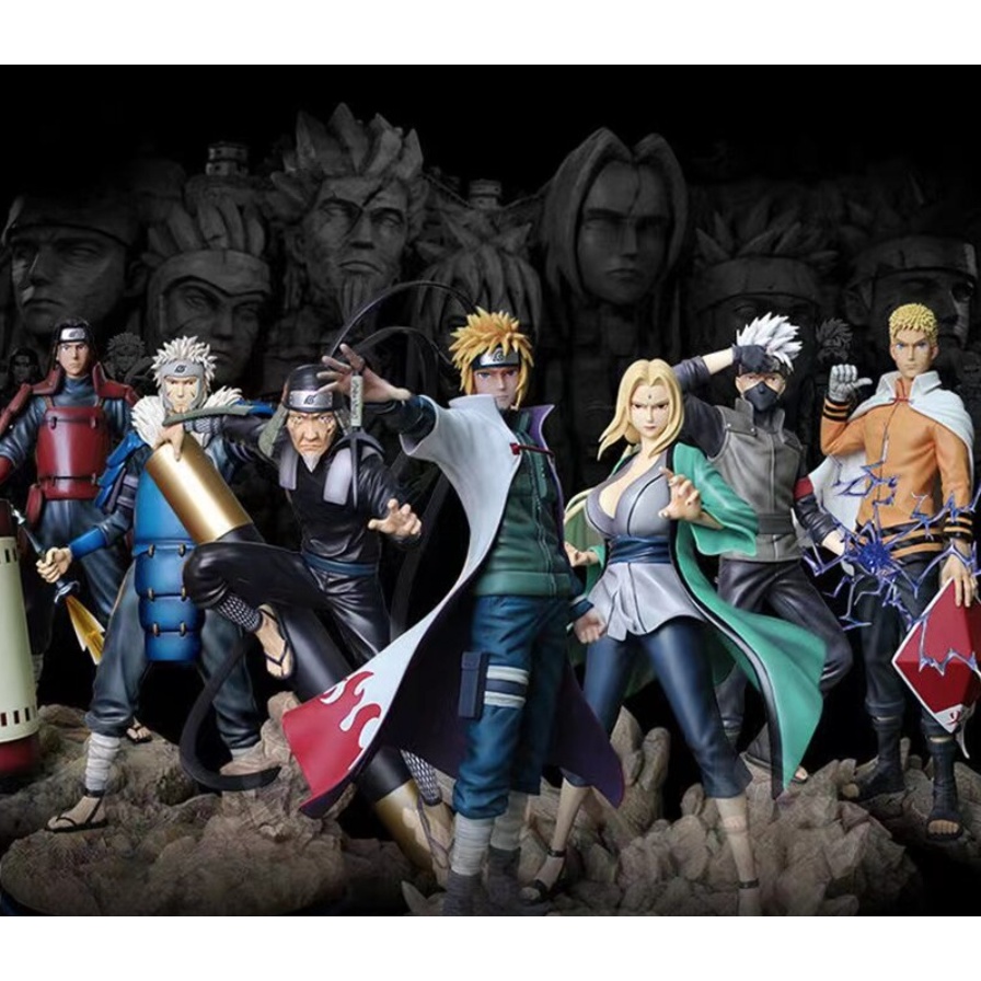 Mô hình nhân vật 7 Hokage Kakashi Tsunade Naruto Tobirama Sarutobi Minato Hashirama - Naruto