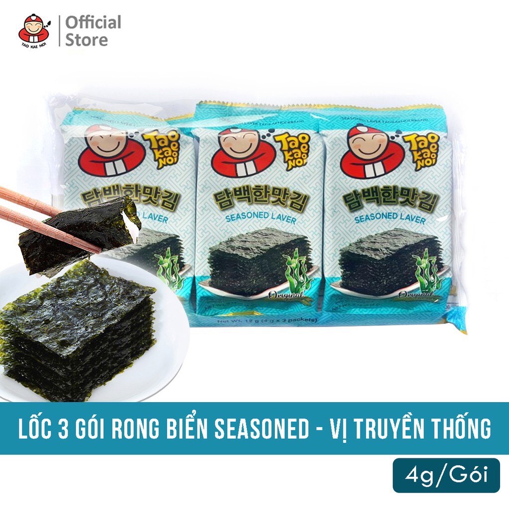 Snack Rong Biển TaoKaeNoi SEASONED LAVER