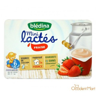 Sữa chua Bledina vị dâu tây 6 tháng 6x60g date 2024