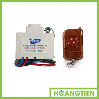 Bộ công tắc điều khiển từ xa ir + rf tpe ri01 + remote rf vỏ vân gỗ r1vg315