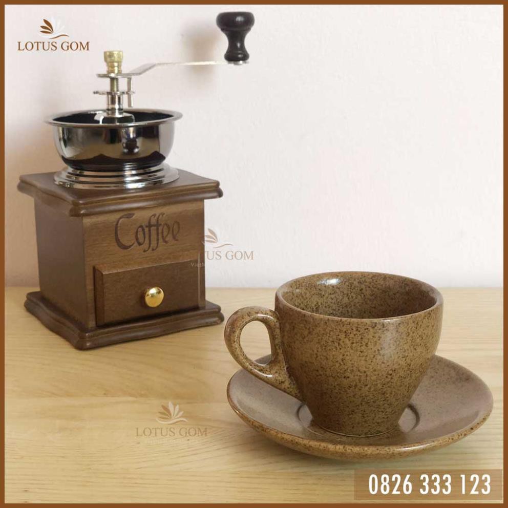 Bộ Tách Cafe Espresso Vintage Men Gốm Thô [SETUP TRỌN GÓI BỘ ĐỒ ĂN, CỐC, TÁCH, LY SỨ]