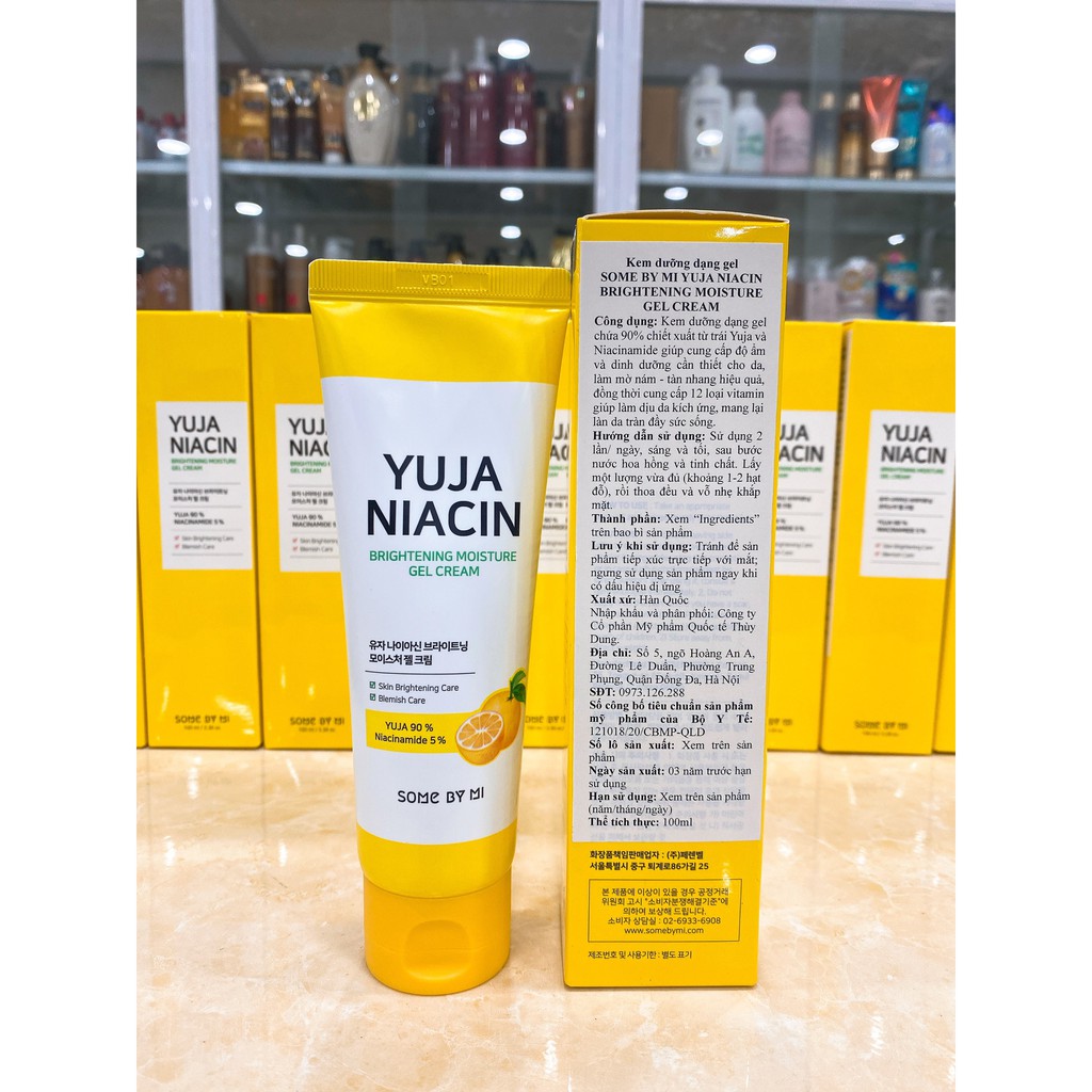 (100ml) Kem Dưỡng Sáng Da Dạng Gel YUJA NIACIN SOME BY MI Brightening Moisture Gel Cream