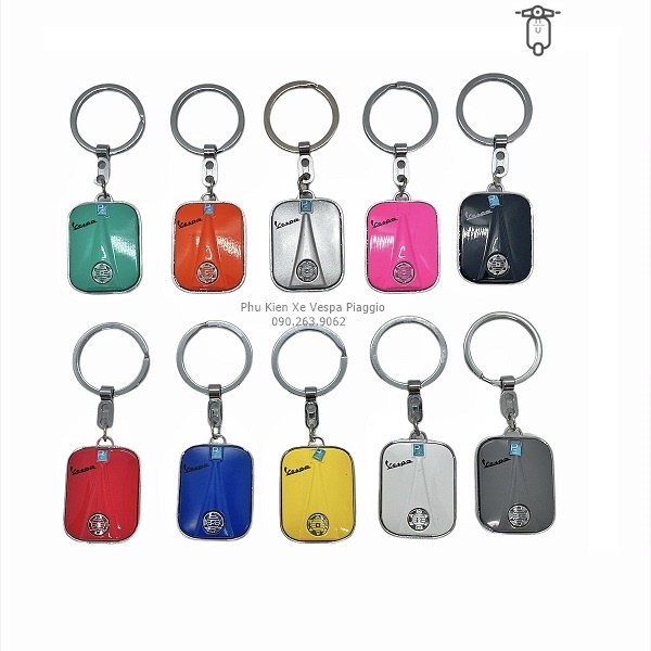 Móc Khóa Vespa CNC Full Kim Loại Sang Trọng Cao Cấp