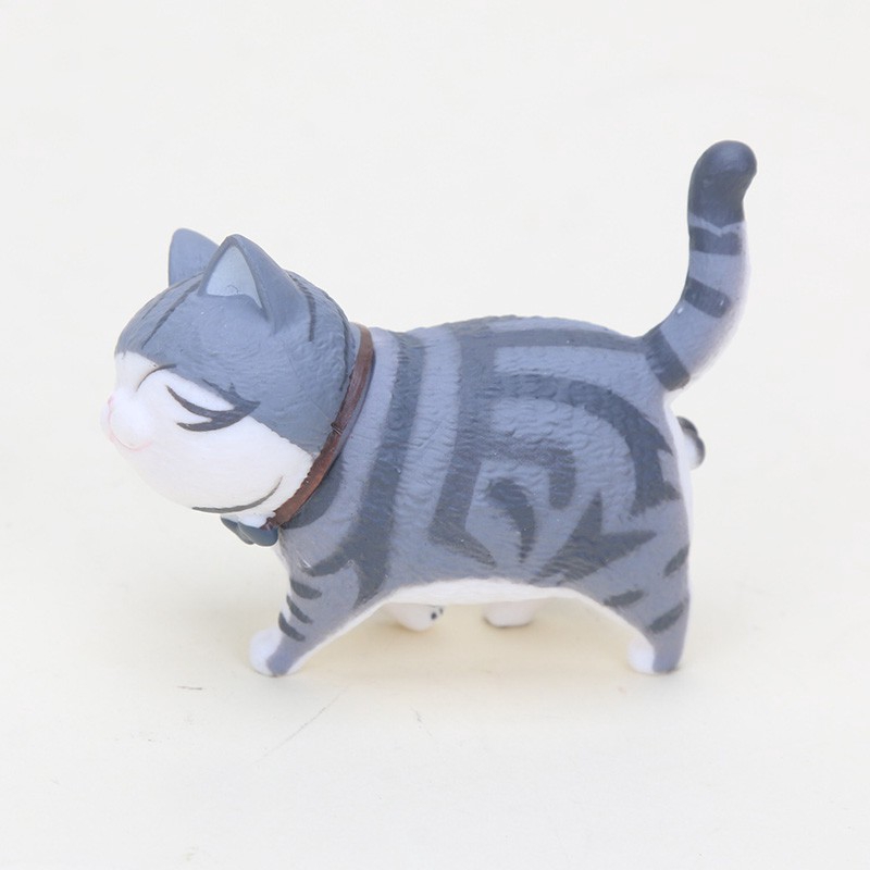 Set 9 Mô Hình Mèo Xinh Xắn Chất Liệu PVC  Cartoon Kawaii Cats Small Bell Action Figure Toy