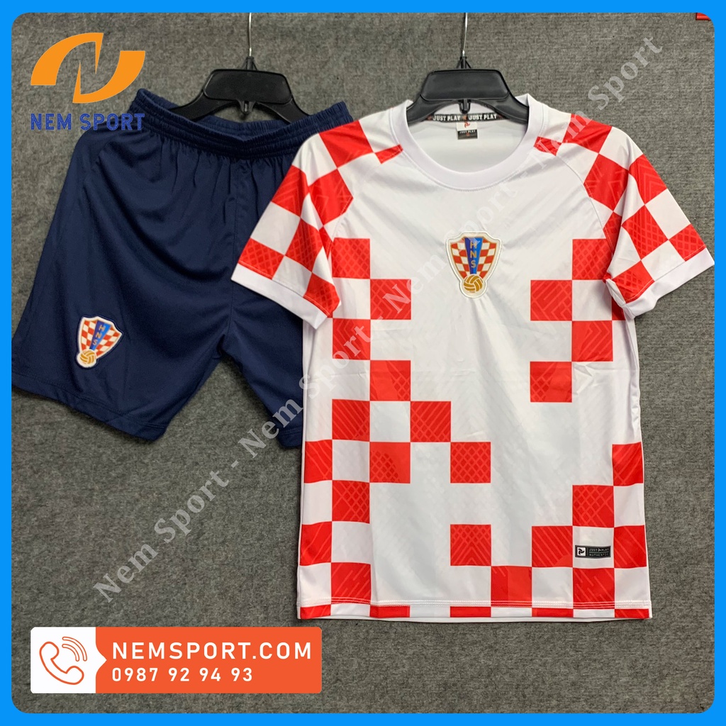 Quần Áo Bóng Đá Đội Tuyển CROATIA Sân Nhà Mẫu Mới 2022