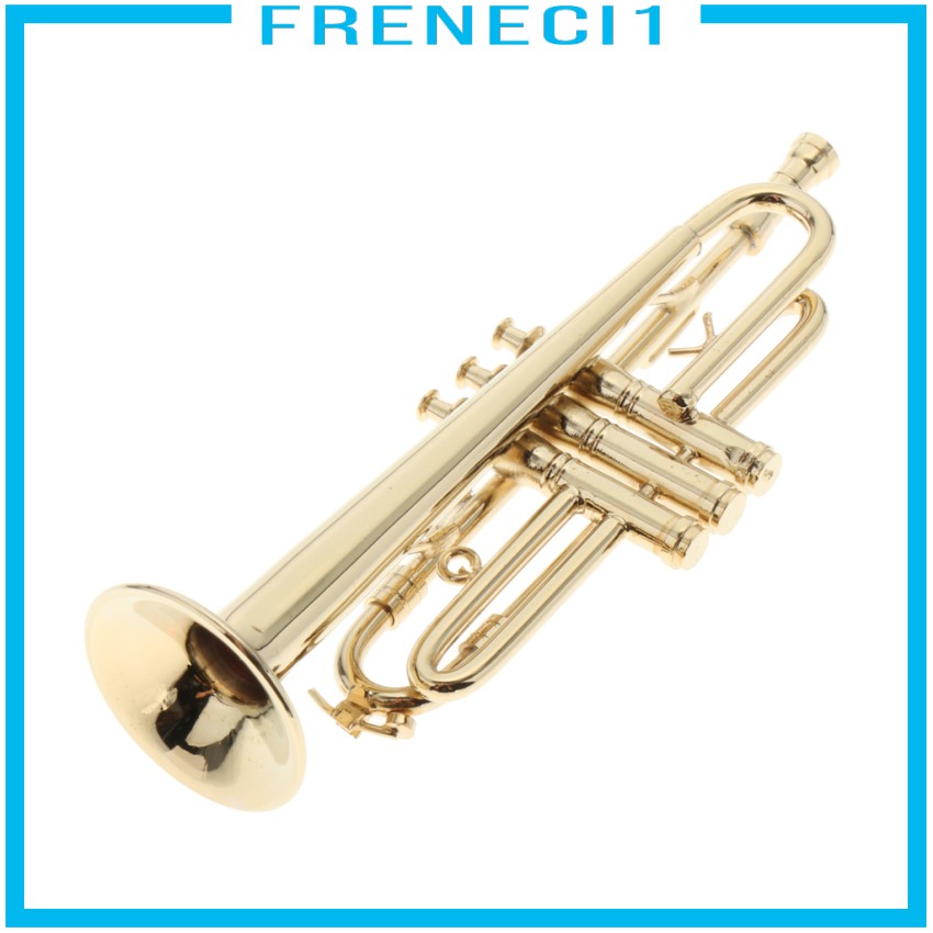 Mô Hình Kèn Trumpet 9cm Trang Trí Nhà Búp Bê Tỉ Lệ 1 / 6