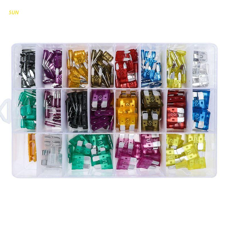 Bộ 220 Cầu Chì Lưỡi Nhỏ Vừa Và Vừa Cho Xe Hơi
