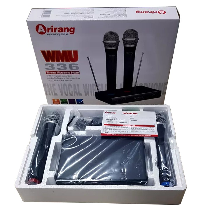 Micro karaoke không dây UHF Arirang WMU-336 Hát hay, dễ hát - Chính hãng