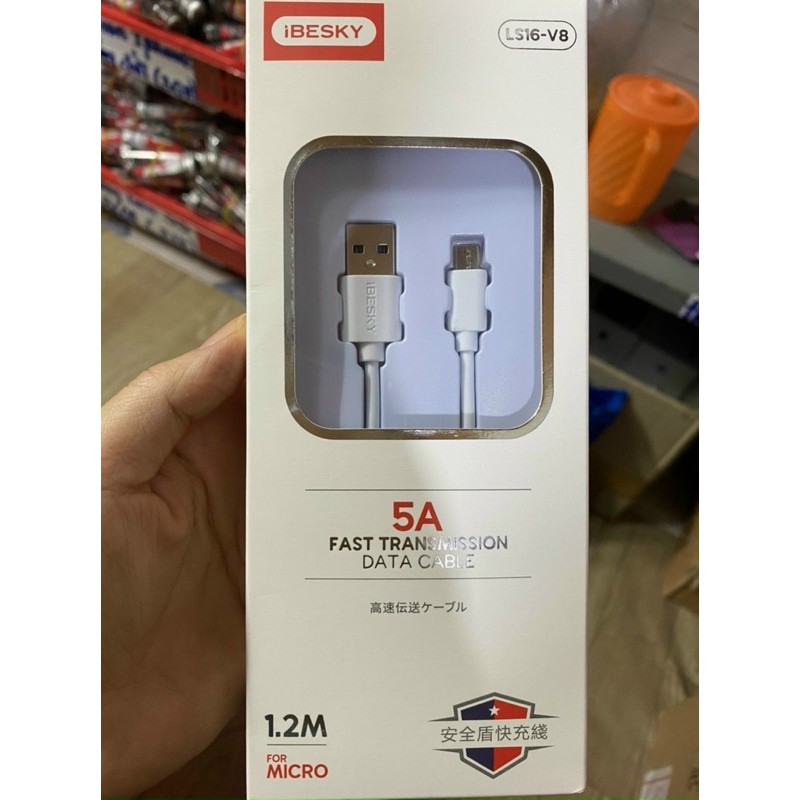 Cáp ibesky hộp 5A 1.2m Iphone, type C