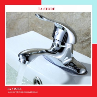 Vòi chậu rửa mặt lavabo nóng lạnh TATAMO vòi nước lavabo nóng lạnh kèm dây cấp nước