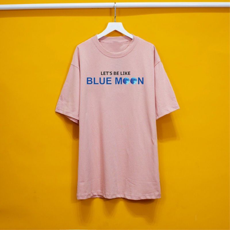 Áo thun có sizeFull màu unisex tay lỡ Blue Moon