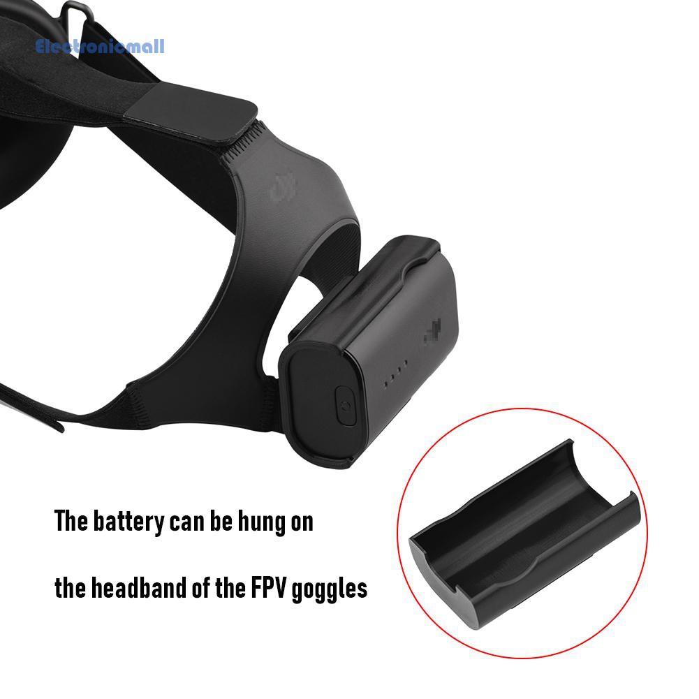 ElectronicMall01 Drone Goggles Headband Battery Bracket Mount for DJI FPV Combo Flight Glasses Head Strap Cell Holder