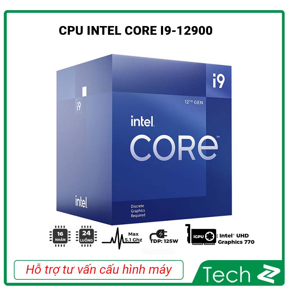 CPU Intel Core i9 12900 Box Chính Hãng Bảo Hành 3 Năm