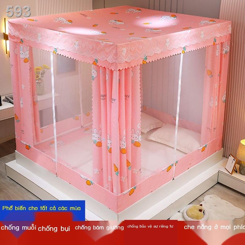 ☇℡❏lưới che nắng nhà cửa 1,8m giường đôi dây kéo ba cửa 1,5m mã hóa yurt chống rơi cho trẻ em 1,2m