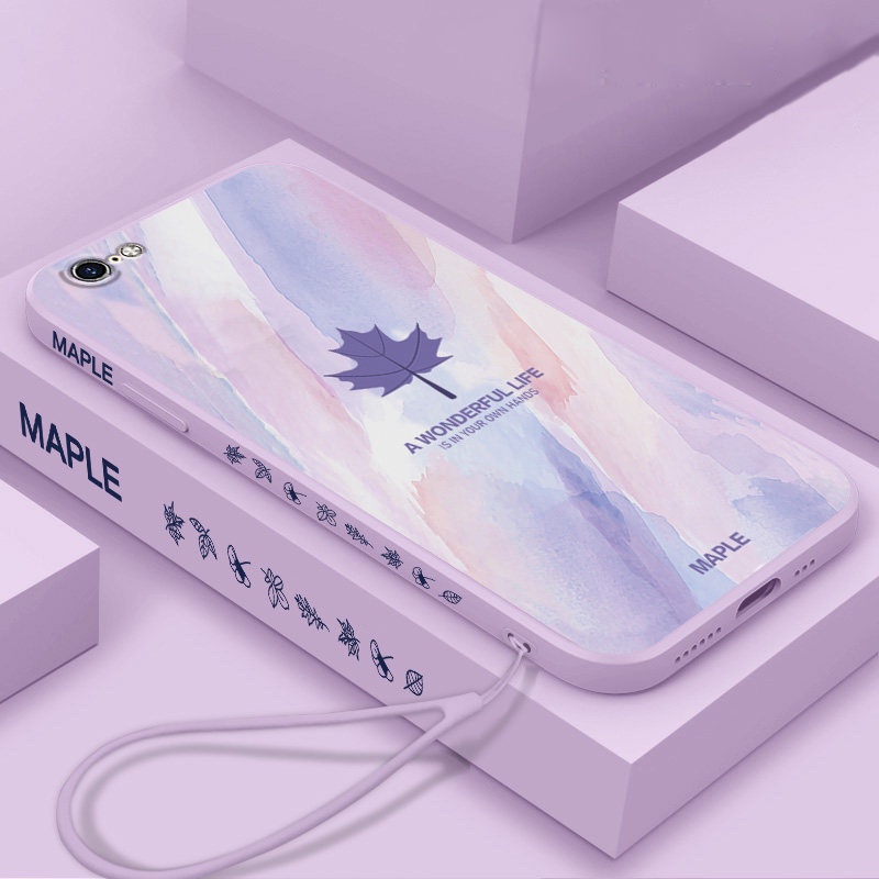Ốp Điện Thoại Silicon Có Dây Đeo Cho iPhone 7 8 7 plus 8 plus 6 6s plus x xs xr xs max