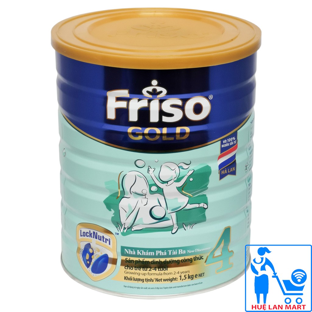 [CHÍNH HÃNG] Sữa Bột Friesland Campina Friso Gold 4 - Hộp 1,5kg (Nhà khám phá tài ba, sản phẩm dinh dưỡng công thức)