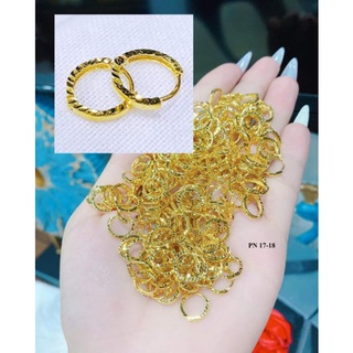 bông tai tròn vàng