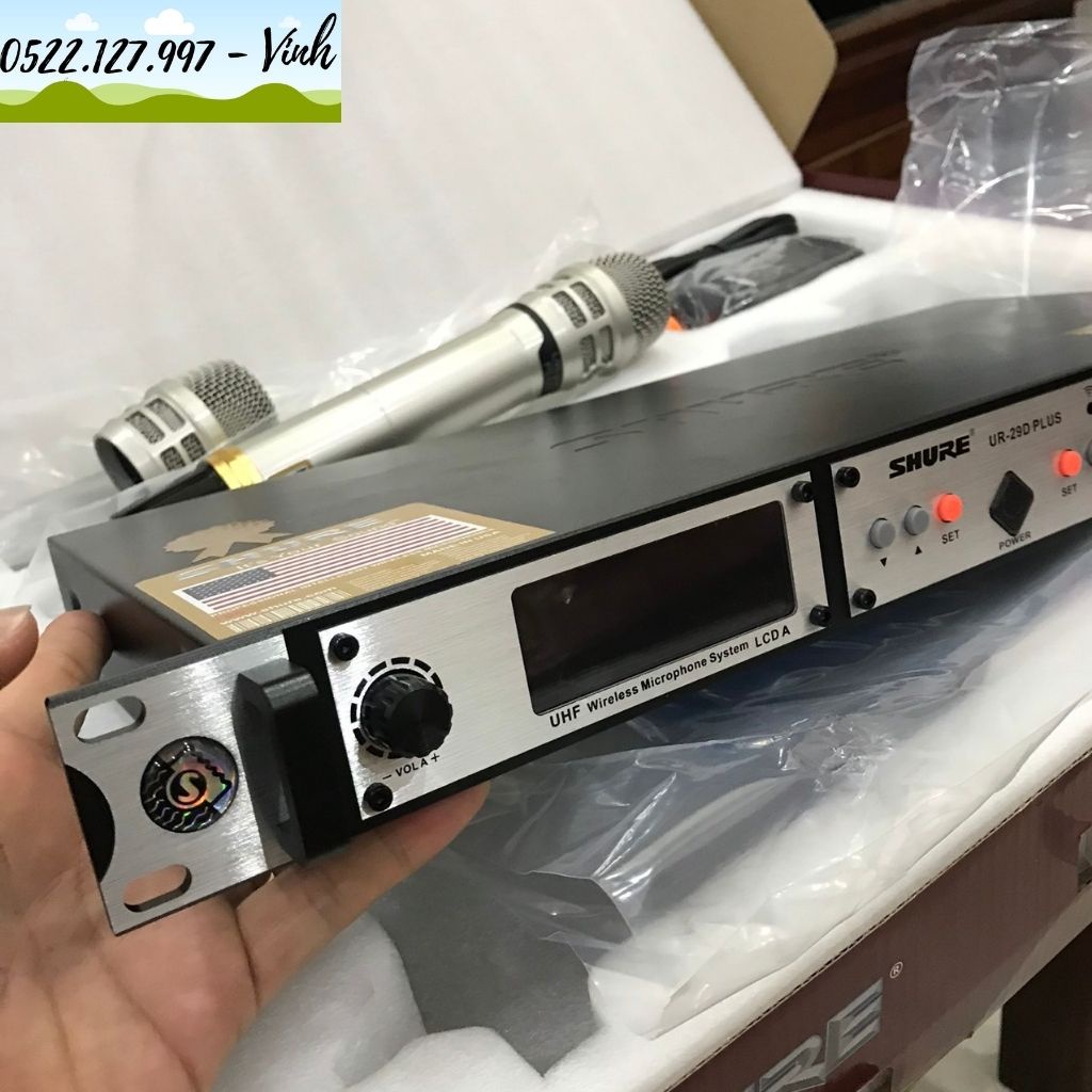 Micro không dây SHURE UR29D PLUS  - Gia Khang Shop