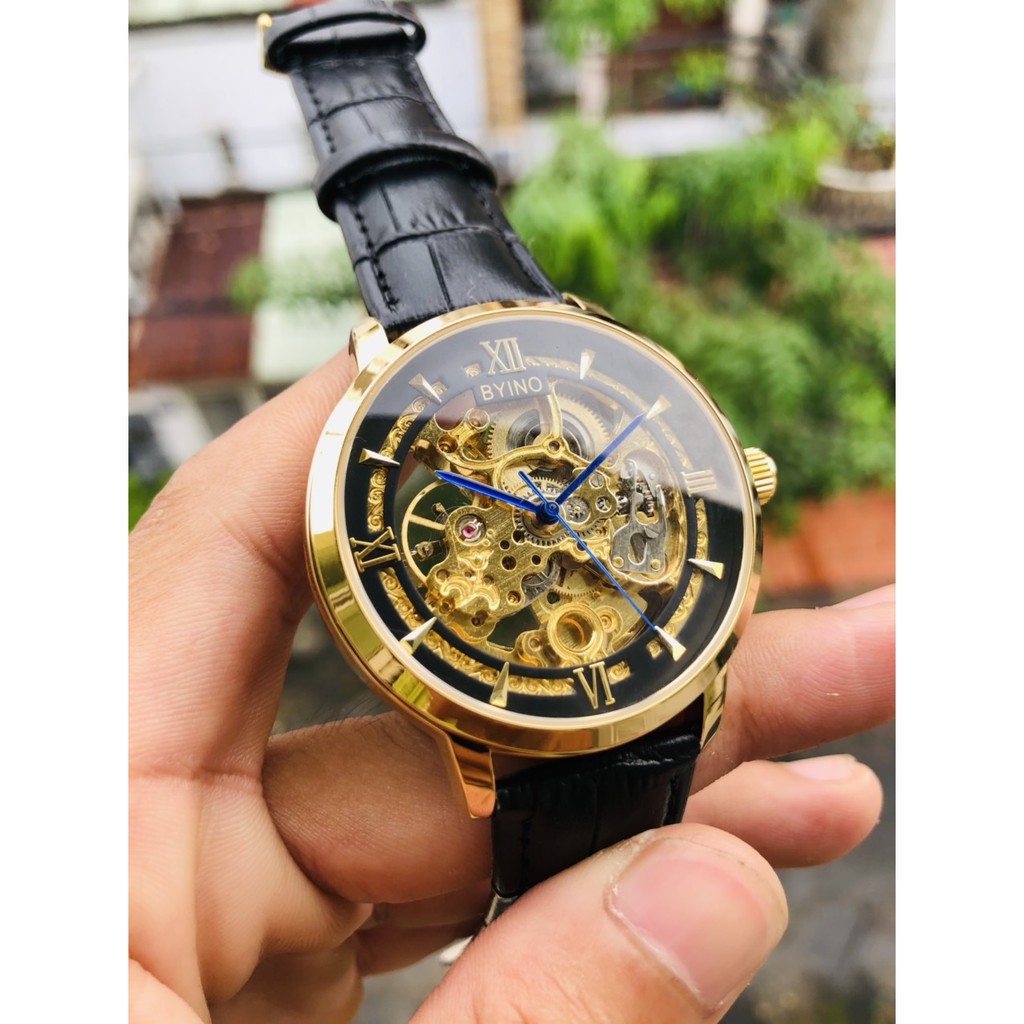 HÀNG CAO CẤP -  ĐỒNG HỒ BYINO CƠ LỘ MÁY NAM AUTOMATIC KIỂU DÁNG SANG TRỌNG , HOT TREND  - Hàng Cao Cấp