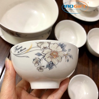 [HCM] BỘ 10 CHÉN SỨ HOA VĂN CAO CẤP