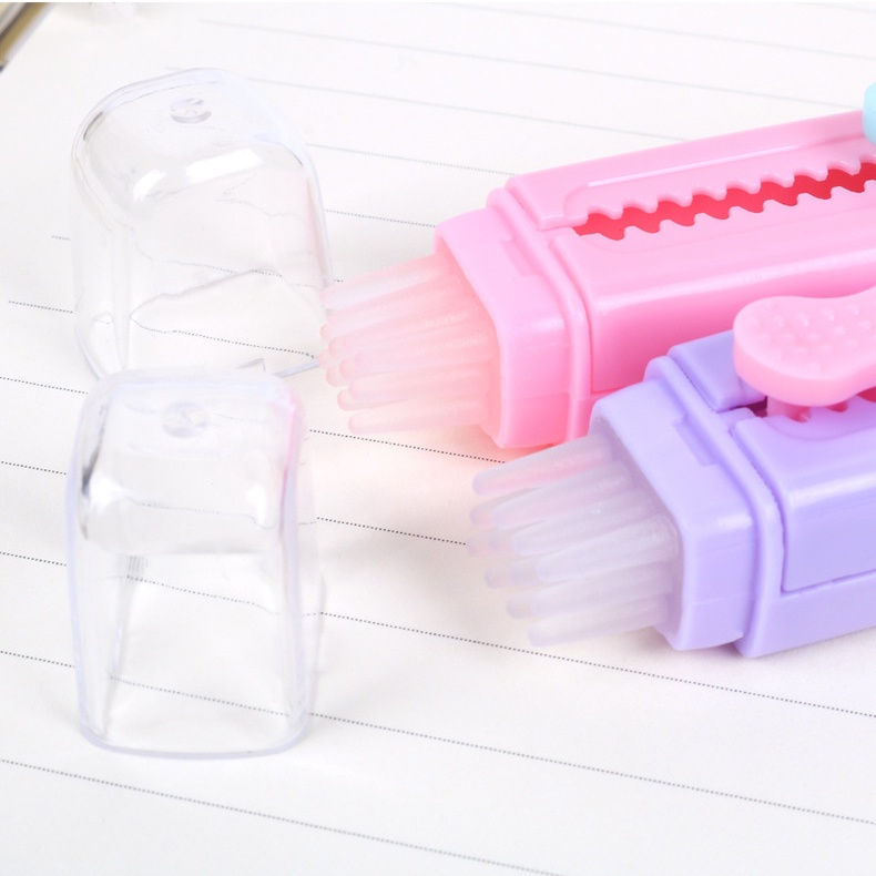 Gôm Tẩy Bằng Cao Su Mềm Màu Macaron Có Thể Thu Gọn Tiện Dụng