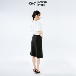Chân váy súp li 2 nắp túi CCHAT