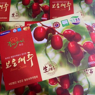 TÁO ĐỎ SẤY KHÔ BOEUN JUJUBE 1KG CỦA HÀN QUỐC