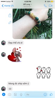 Vòng cẩm thạch 10ly charm tỳ hưu