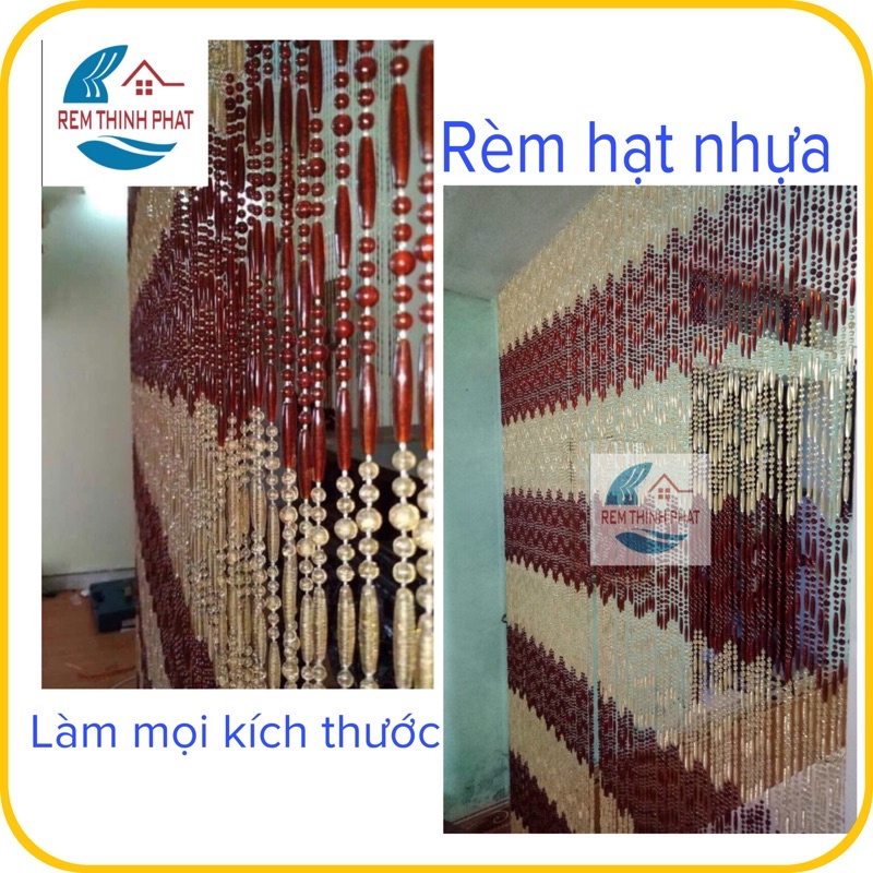 Màn rèm hạt nhựa che cửa đi, rèm hạt che cửa phòng khách trang trí. Làm mọi kích thước.