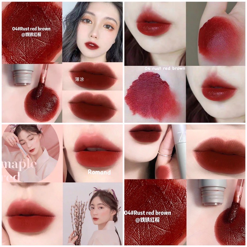 Son Kem Lì Tông Màu Cổ Điển, Lên Màu Chuẩn Chocolate Dupe Romand Lip Glaze