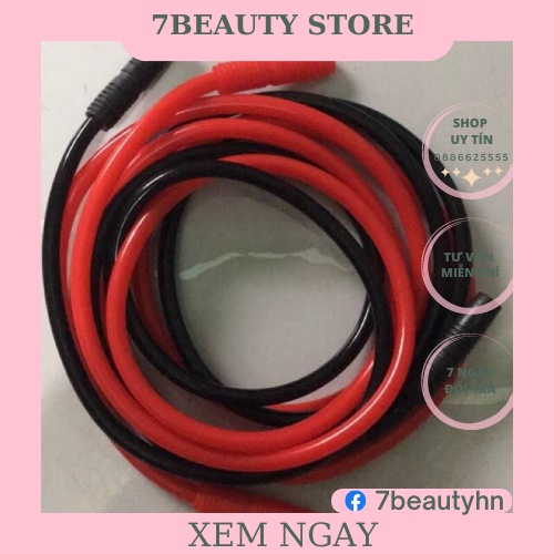 [1 Bộ 2 Dây Đỏ Và Đen] Dây thay thế máy hút mụn phun sương, 5 in 1