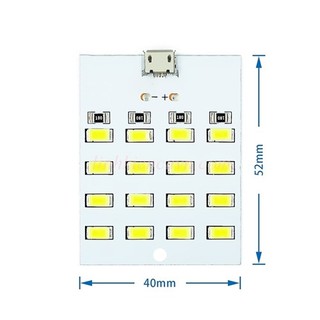 Module Led 16 bóng siêu sáng đầu micro usb - 7N18