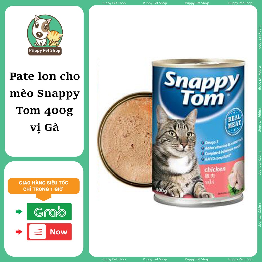 Pate Lon Cho Mèo Snappy Tom 400g